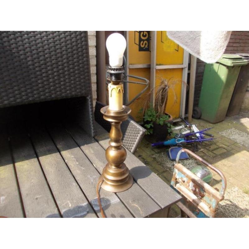 No2 mooie bronzen lamp zonder kap voor een goed bod is hij v