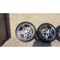 Dezent Dark 15inch met Dunlop Sport