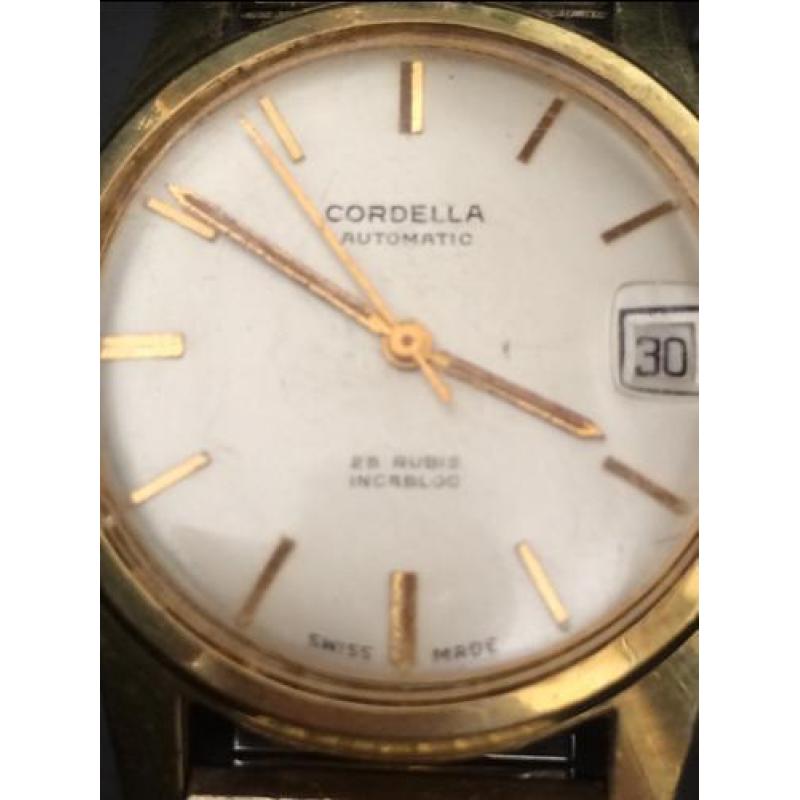 Cordella automatic swiss made 25 Rubis heren horloge