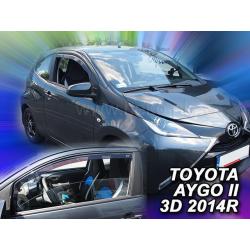 zijwindschermen toyota aygo 3 of 5 deurs raamspoilers getint