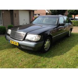 Mercedes S-Klasse 6.0 S600 Lang V12 AUT U9 1993 Zwart