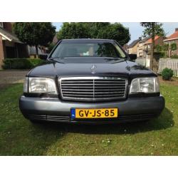 Mercedes S-Klasse 6.0 S600 Lang V12 AUT U9 1993 Zwart