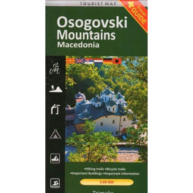 Wandelkaart / mtb-kaart osogovo gebergte macedonie € 8,95