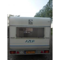 Nette caravan Knaus 540 met aparte bedden