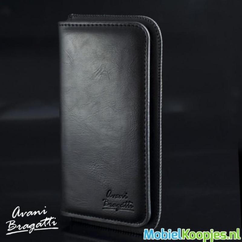 LG Zero Portemonnee Hoesje - Avani Bragatti Wallet Zwart