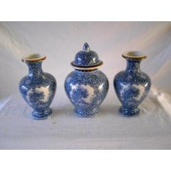 3 delig porselein kaststel villeroy & boch decor flamand