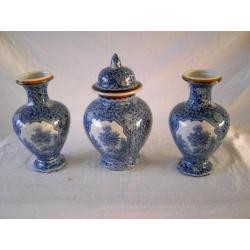 3 delig porselein kaststel villeroy & boch decor flamand