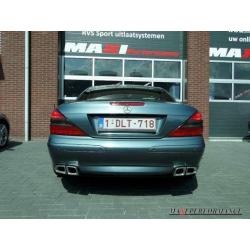 Maxi RVS Sportuitlaat Uitlaat voor SL 65 AMG