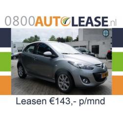 Mazda 2 1.3 Bifuel 62KW 5DRS | Lease € 143,– per mnd