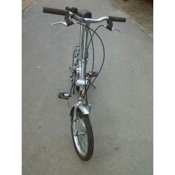 Te koop vouwfiets scamper 6 versnellingen shimano zilver