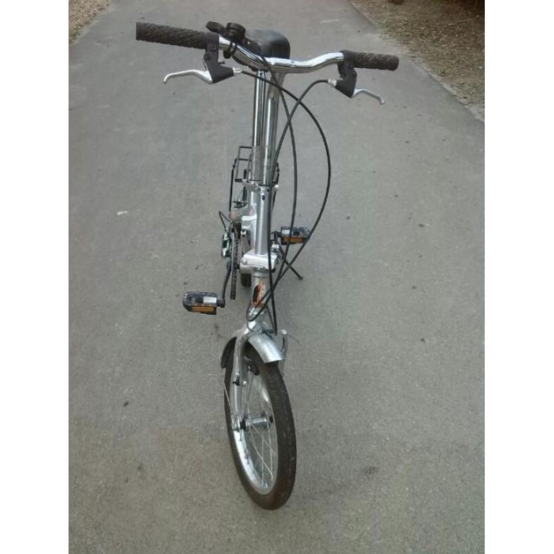 Te koop vouwfiets scamper 6 versnellingen shimano zilver