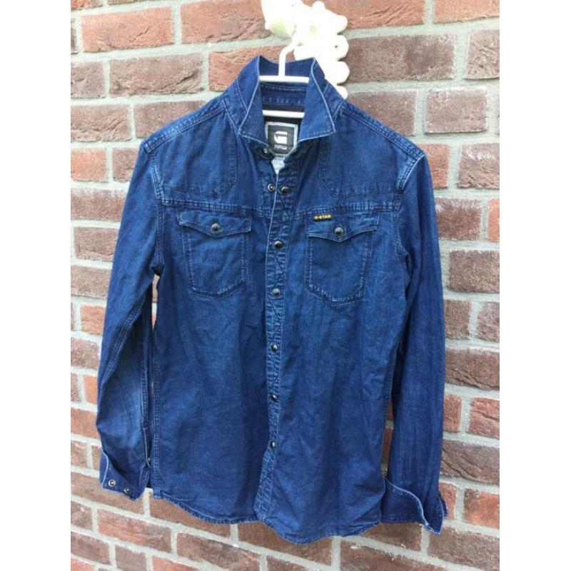 Mooie spijker/jeans blouse van G-Star RAW in maat S