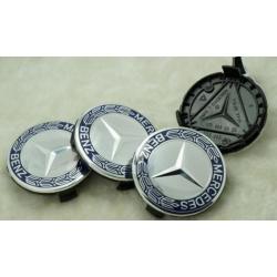 Mercedes Benz 75 mm Naafdoppen Naafkappen set van 4 stuks