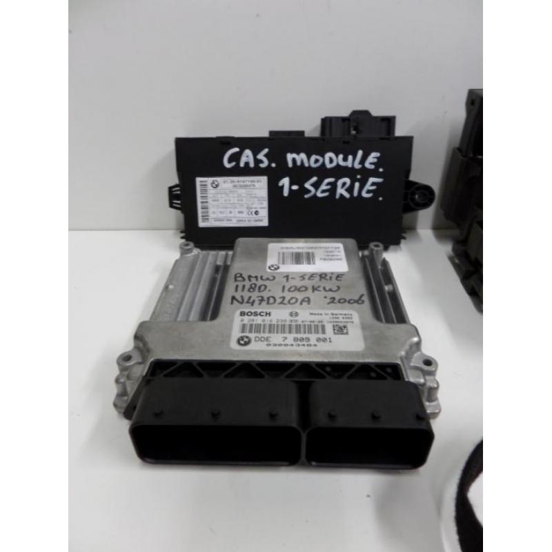 BMW 118D E81 E87 STARTSET ECU CAS Contactslot Chip kompleet