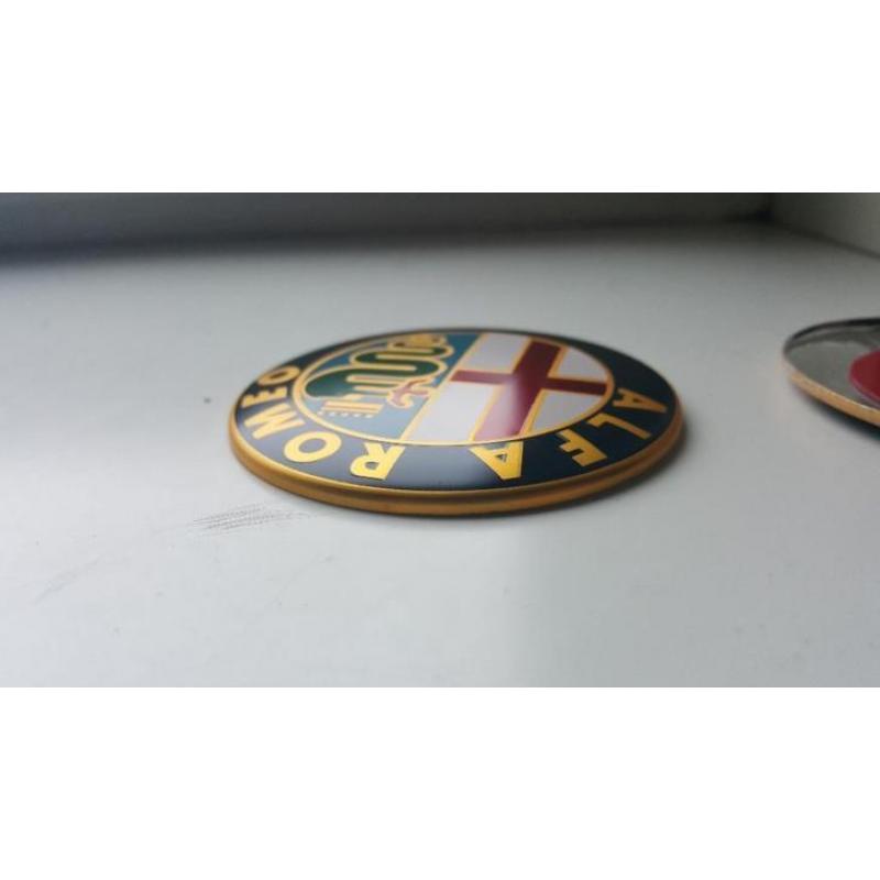 Alfa Romeo Logo / Embleem 74mm 2X GRATIS VERZENDING!