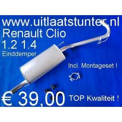 Einddemper Renault Clio 1.2 1.4 € 39,00 Voorraad