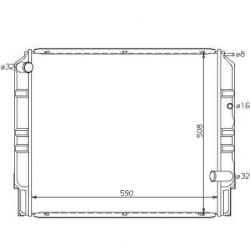 RADIATOR 740 / 940 / 960 Volvo 740/940 89-92+760/960 87-96