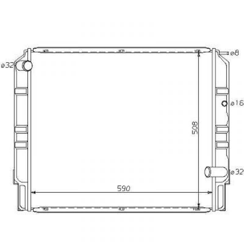 RADIATOR 740 / 940 / 960 Volvo 740/940 89-92+760/960 87-96