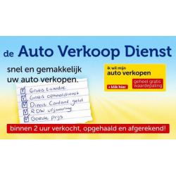 Schade AUTO? EXPORT? Bestelauto! Zonder APK! Auto VERKOPEN?