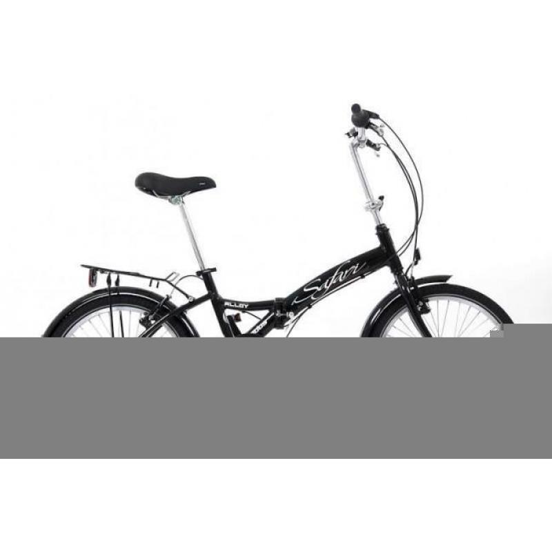 Viking vouwfiets 20 inch kleur mat zwart met 6 shimano versn