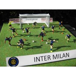 INTER MILAN en JUVENTUS voetbalpoppetjes