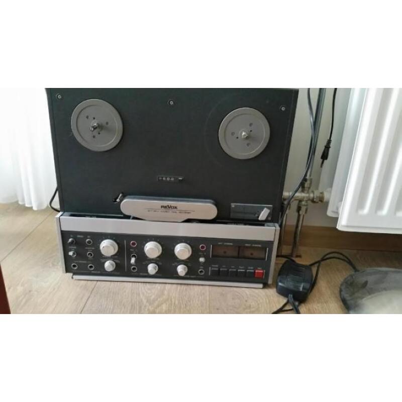 revox bandrecorder B77 mk2 4 track met banden,tape,handleid