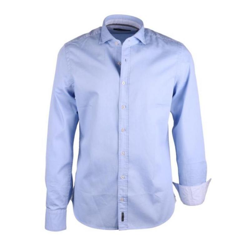 Marc O'Polo Overhemd Light Sky - Blauw XL