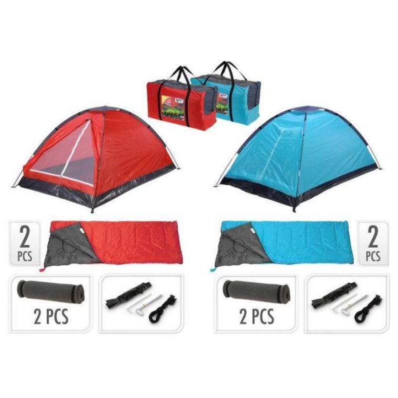 Campingset met 2 persoons tent