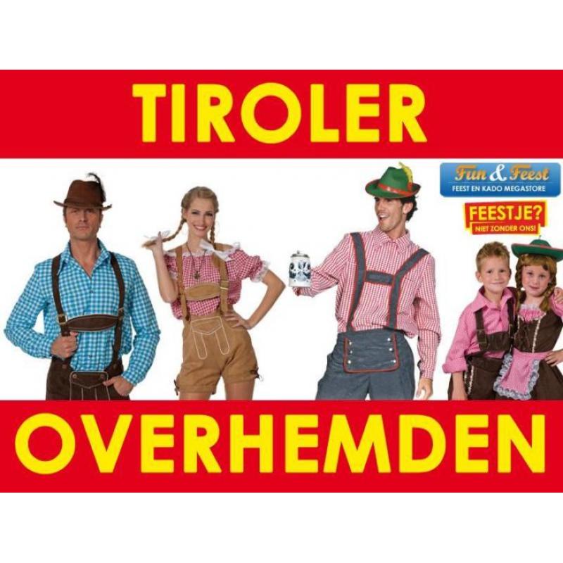 Mega aanbod Tiroler overhemden - Tiroler overhemd kopen