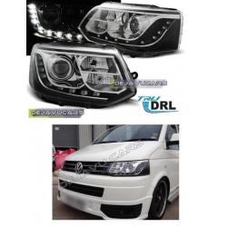 VW T5 Facelift Koplampen Xenon look LED TRU DRL 2009-2015