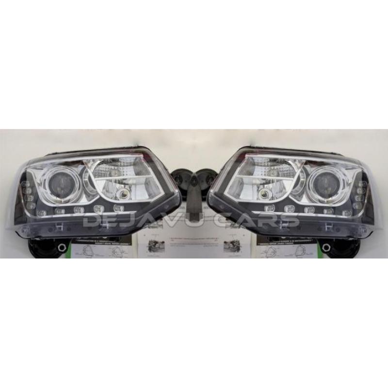 VW T5 Facelift Koplampen Xenon look LED TRU DRL 2009-2015