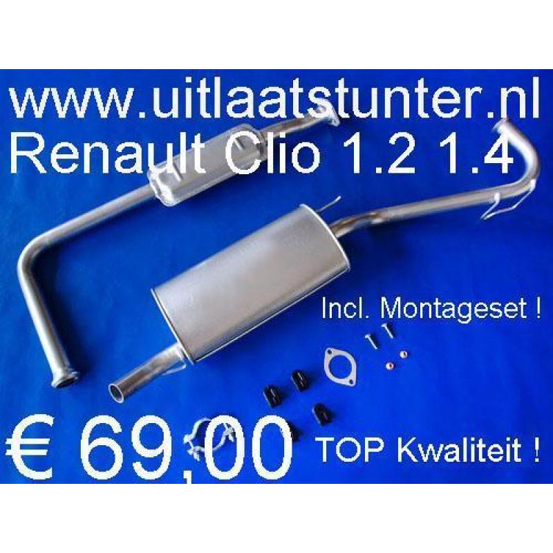 Uitlaat Renault Clio 1.2 1.4 € 69,00 Voorraad