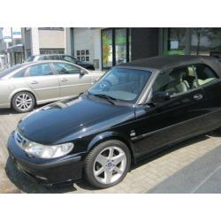 Saab 9-3 2.0 T Cabrio 2001 Zwart