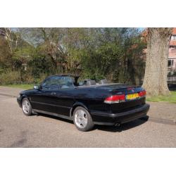 Saab 9-3 2.0 T Cabrio 2000 Zwart