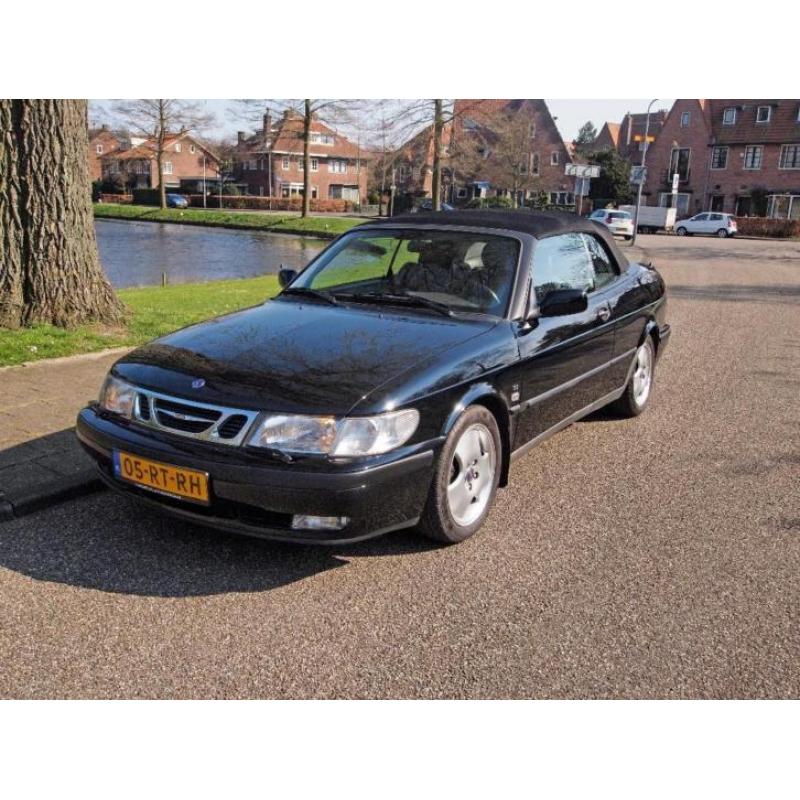 Saab 9-3 2.0 T Cabrio 2000 Zwart