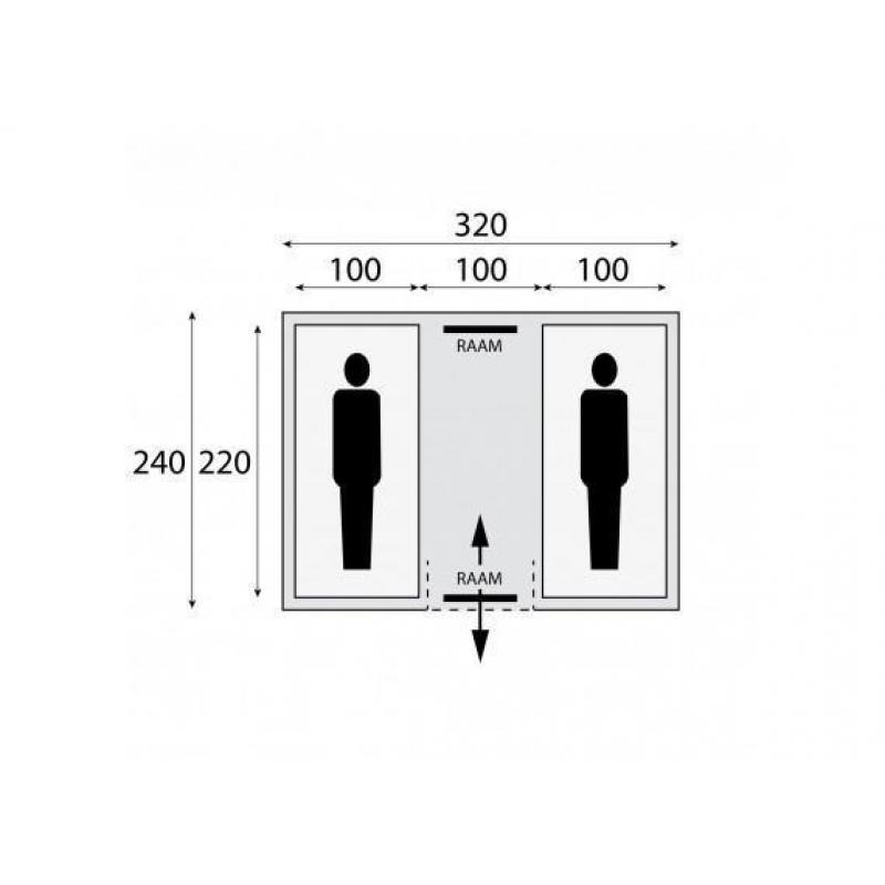 Safarica Chicco 2 persoons Tunneltent (vis a vis) 2016 NIEUW