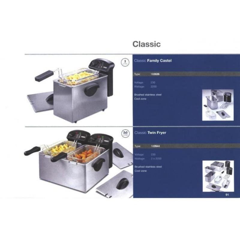 Pro Classic Health - Fryer / Enkel - Dubbel frietpan :