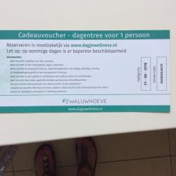 Voucher voor dagje wellness