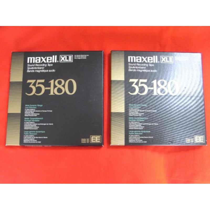 2 x Maxell XLII 35-180 EE n.a.b. als nieuw.