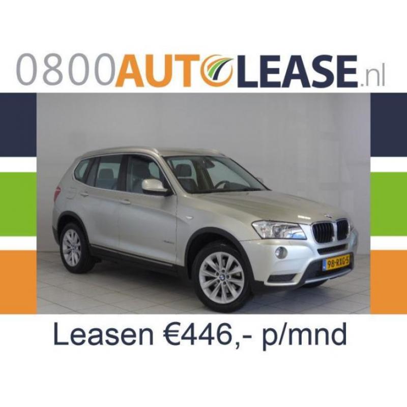 BMW X3 2.0 D Xdrive 20D | Lease € 446,– per mnd