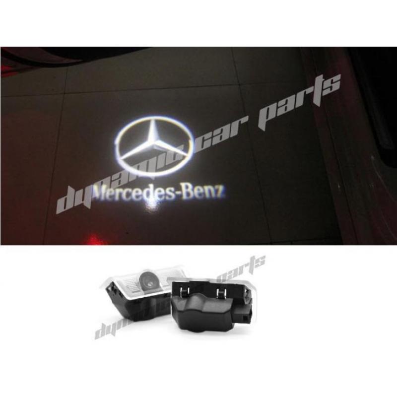 GRATIS VERZEND Mercedes A B C E Klasse GL ML LED Deur Logo