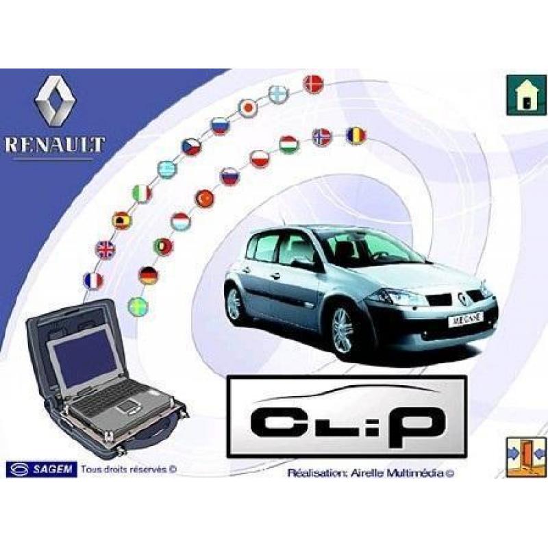 Renault can clip v157 juni 2016 uitlezen scanner Win XP 7 10