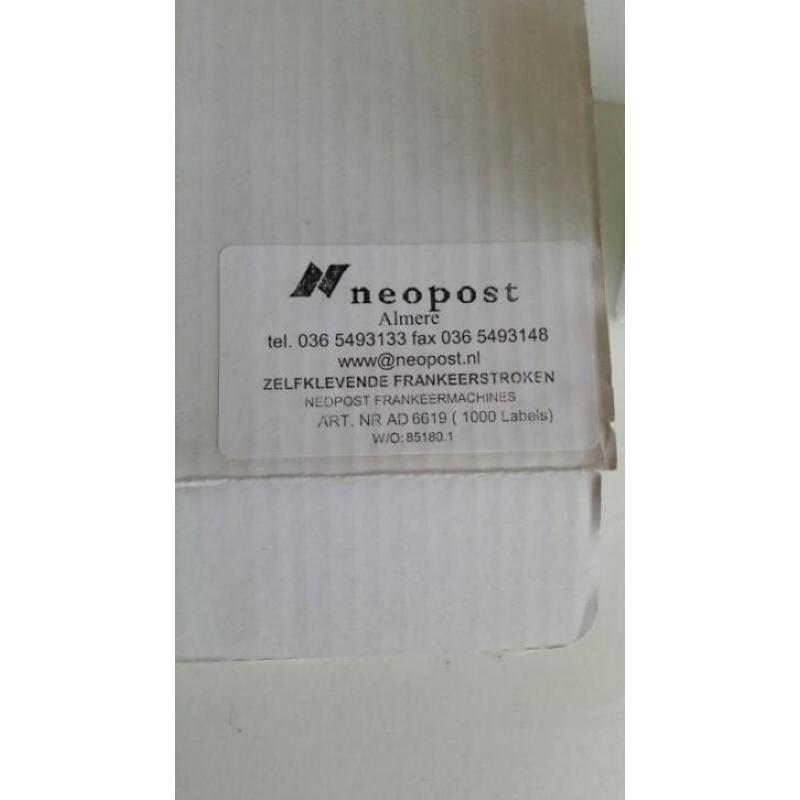 Neopost labels en cartridge blauw