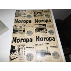 Noropa taalcursus uit de jaren 30 kartonnen platen (683)