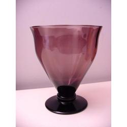 Art deco paars kristallen glazen vaas