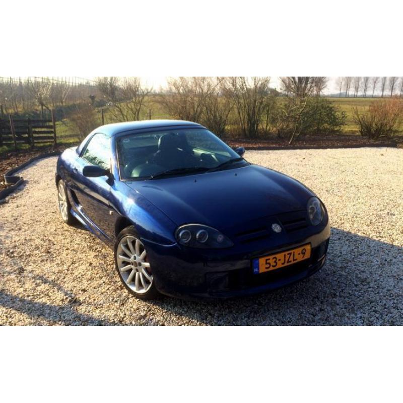 MG TF 1.8 VVC 160 2002 Blauw, cabriolet met 1jr APK+hardtop!