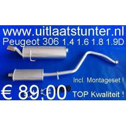 Uitlaat Peugeot 306 1.4 1.6 1.8 1.9 € 59,00 Voorraad