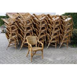 Partij rotan stoelen tuinstoelen met arm horeca terras cafe