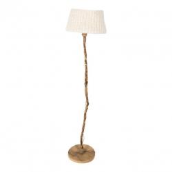 Vloerlampen Dutch Dilight hout wol houten staande vloerlamp