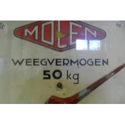 Weegschaal 50kg met tafel, van molenschot en zoon (a4)